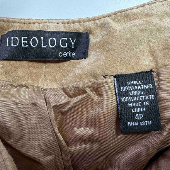 Ideology Petite Vintage Suede Skirt, Size 4P - Picture 3 of 4